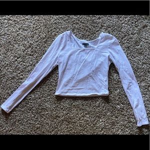 Long sleeve crop top